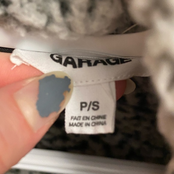 Salt and pepper teddy bomber jacket - Picture 2 of 2